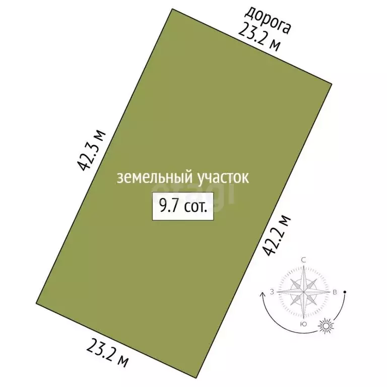 Участок в Мордовия, Лямбирский район, Берсеневское с/пос, Альтерра кп  ... - Фото 1