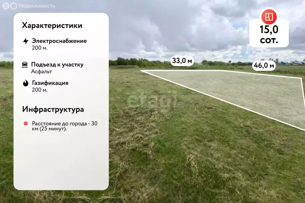 Участок в село Арбузовка, Свияжская улица (15 м) - Фото 0