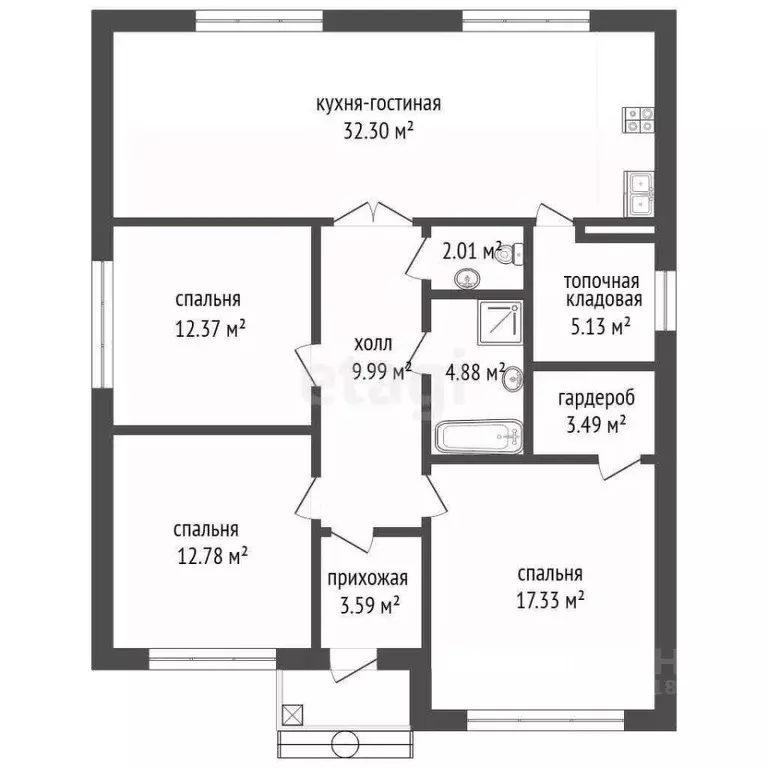Дом в Самарская область, Волжский район, Смышляевка городское ... - Фото 2