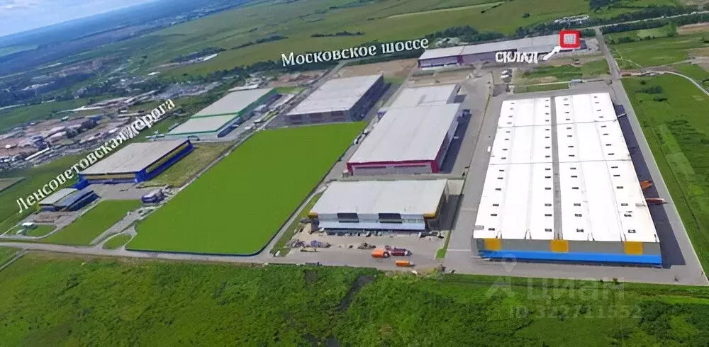 Склад в Санкт-Петербург пос. Шушары, Московское ш., 177 (1445 м) - Фото 1