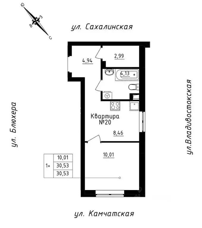 Студия Свердловская область, Екатеринбург ул. Кронштадтская, 30 (30.53 ... - Фото 0