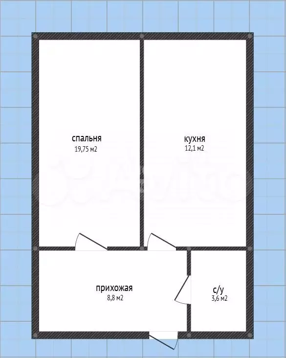 1-к. квартира, 48 м, 2/6 эт. - Фото 0