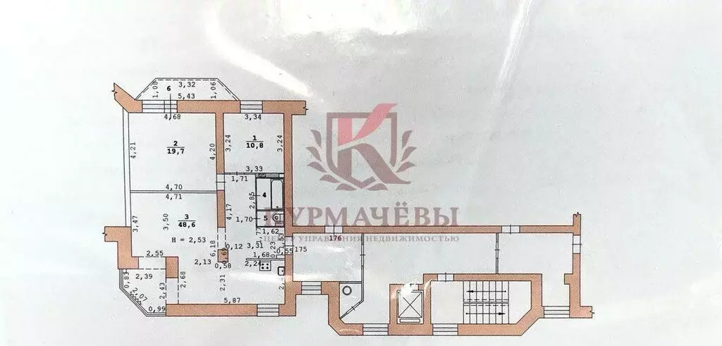 3-комнатная квартира: Екатеринбург, улица Токарей, 24 (82.7 м) - Фото 2