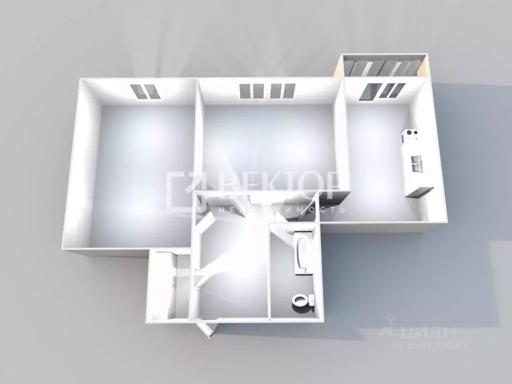 2-к кв. Костромская область, Кострома ул. 7-я Рабочая, 36 (60.5 м) - Фото 1