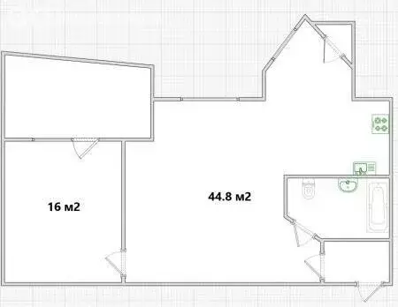 2-комнатная квартира: Омск, микрорайон Городок Нефтяников, 4-я ... - Фото 2
