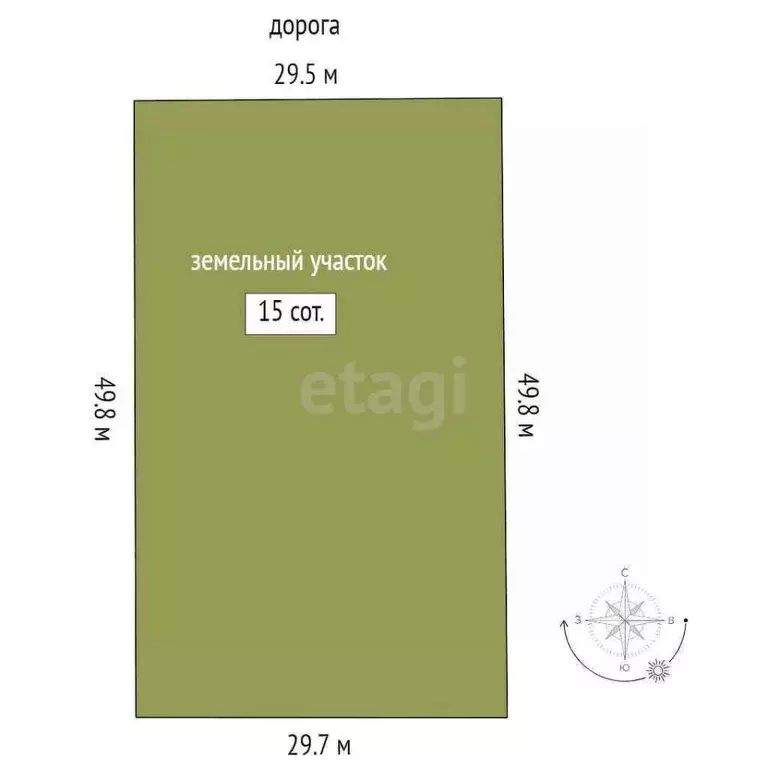 Участок в Тюменская область, Тюменский муниципальный округ, д. ... - Фото 2