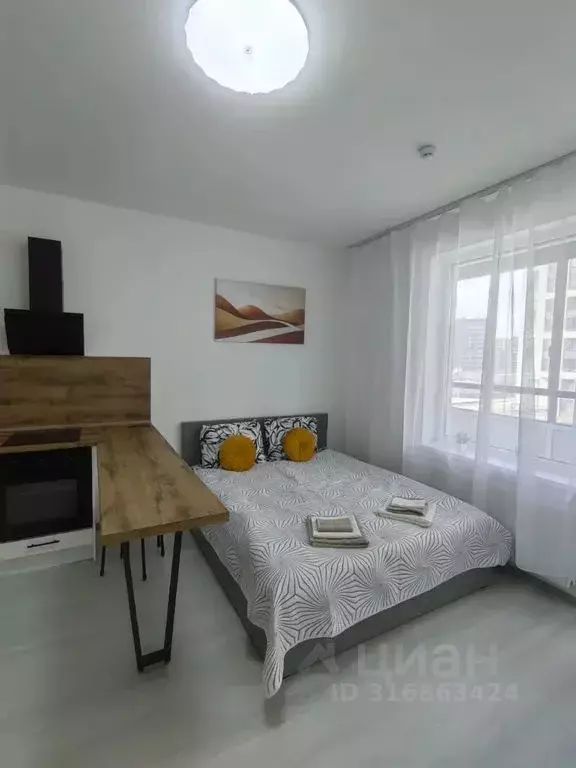 Студия Санкт-Петербург ул. Верхне-Каменская, 9к1 (24.0 м) - Фото 1