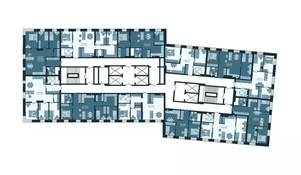 4-к кв. Приморский край, Владивосток ул. Борисенко, 100Кс1 (70.78 м) - Фото 1