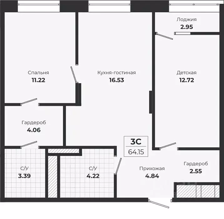 2-к кв. Новосибирская область, Новосибирск Лесоперевалка мкр, Ясный ... - Фото 1