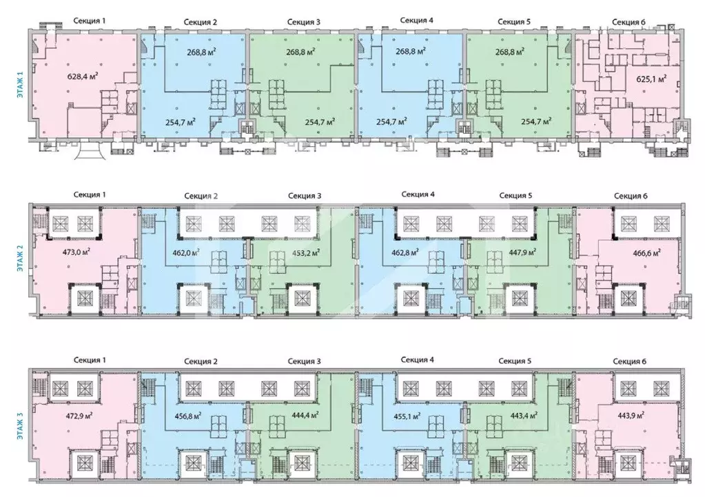 Помещение свободного назначения в Москва Спартаковский пер., 2С1 (252 ... - Фото 2
