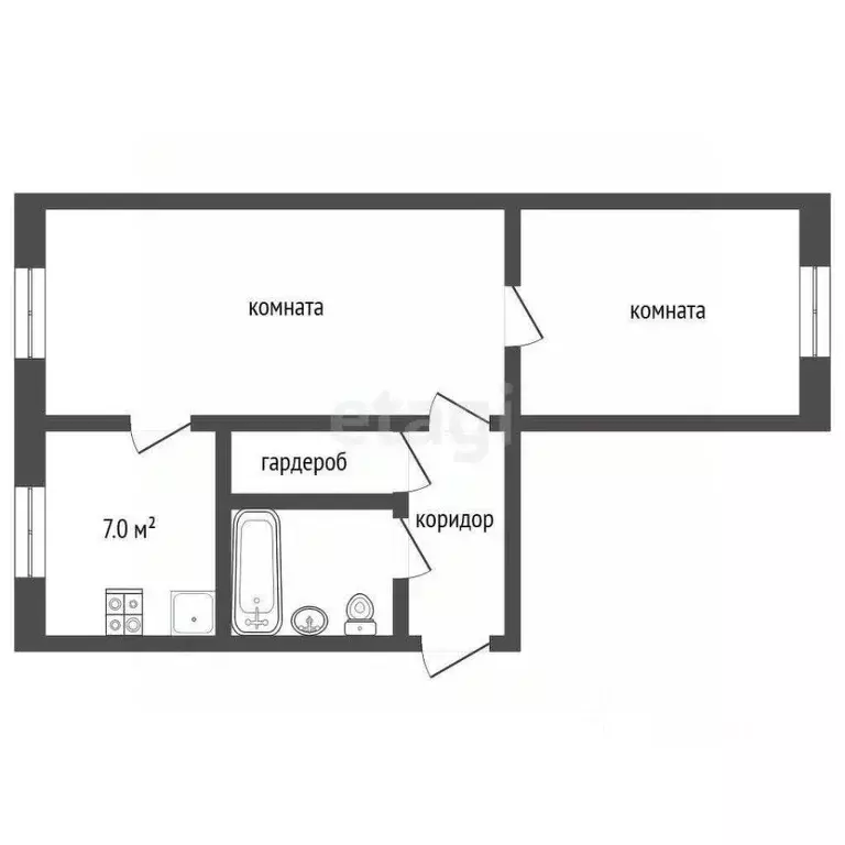2-к кв. Ярославская область, Ярославль ул. Свердлова, 46 (43.0 м) - Фото 1