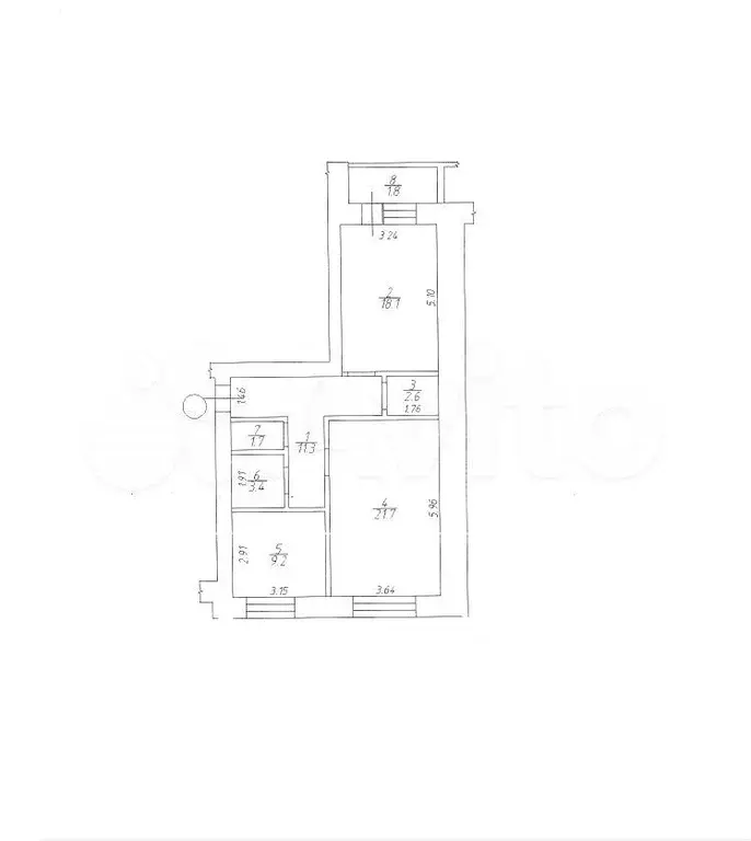 2-к. квартира, 68 м, 3/10 эт. - Фото 0