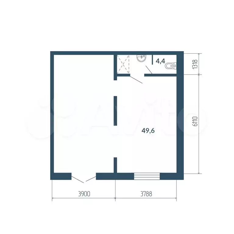 Продам помещение свободного назначения, 54 м - Фото 0