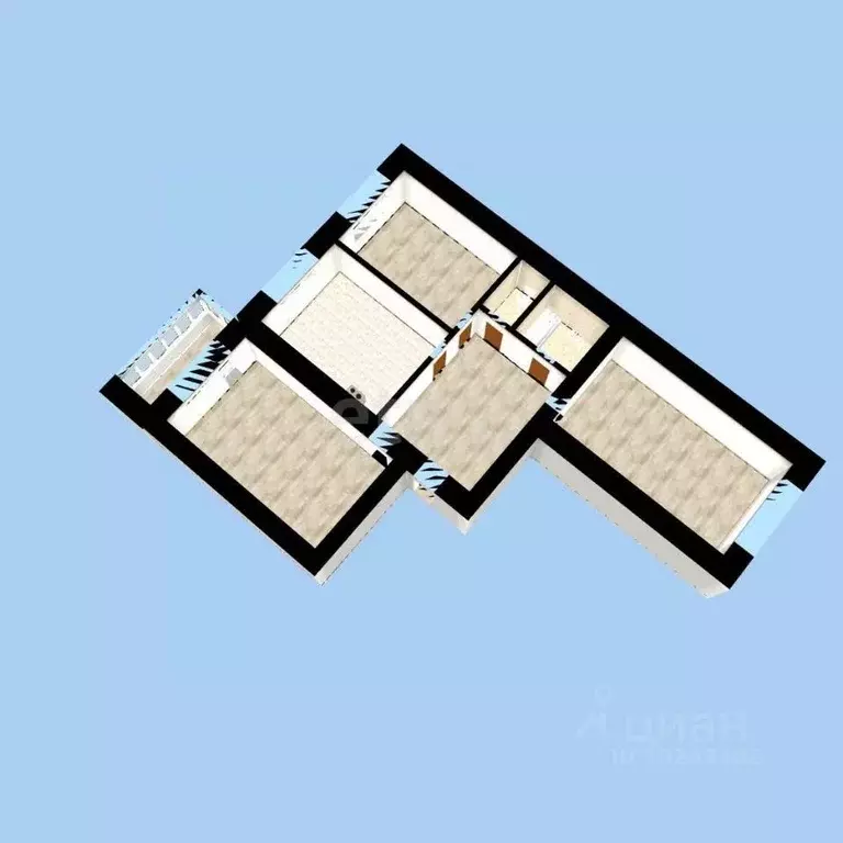 3-к кв. Башкортостан, Уфа ул. Мингажева, 140 (89.8 м) - Фото 1