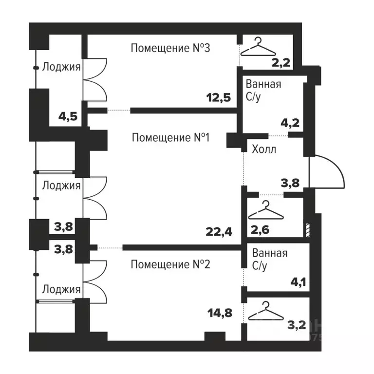 2-к кв. Челябинская область, Челябинск ул. Труда, 157А (69.8 м) - Фото 0