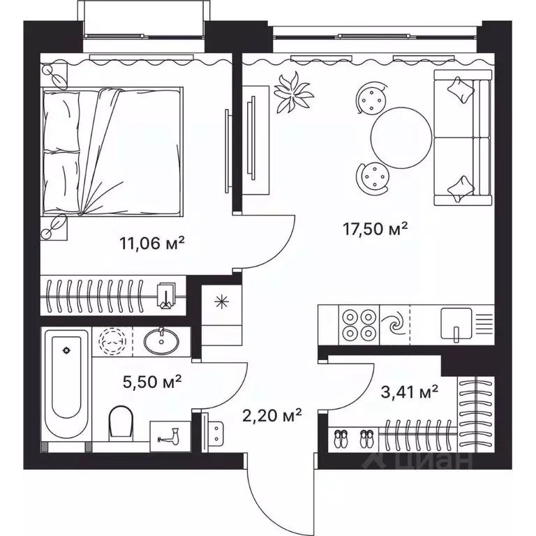 1-к кв. Владимирская область, Киржач ул. Свердлова, 10А (39.3 м) - Фото 1