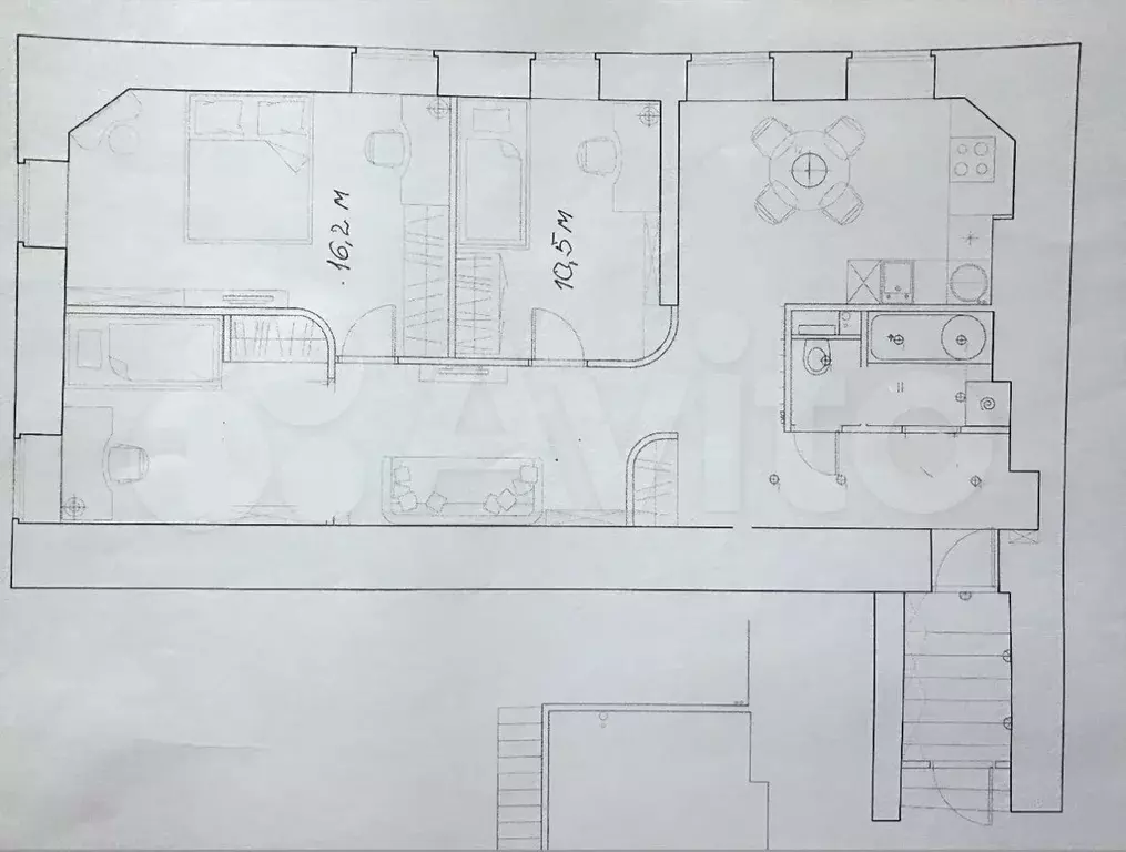 3-к. квартира, 75 м, 3/6 эт. - Фото 0