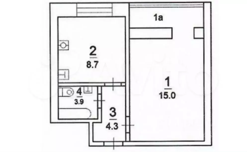 1-к. квартира, 31,9 м, 1/12 эт. - Фото 0