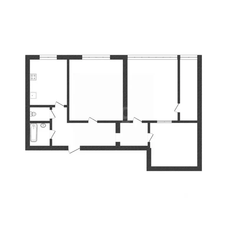 3-к кв. Смоленская область, Смоленск Зои Космодемьянской пер., 8 (70.3 ... - Фото 2