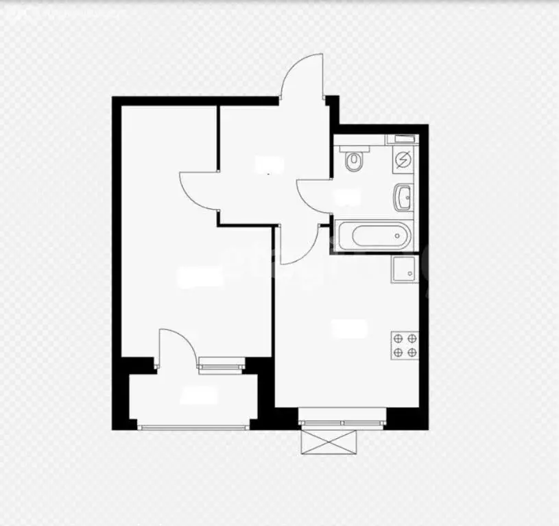 1-комнатная квартира: Казань, улица Юлиуса Фучика, 83 (36.4 м) - Фото 1