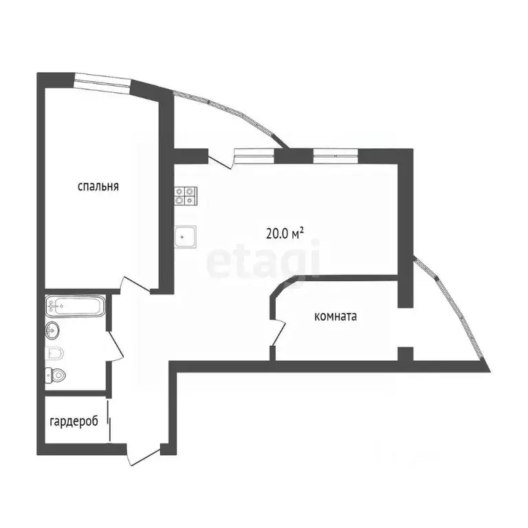 2-к кв. Тюменская область, Тюмень Ямская ул., 88 (72.4 м) - Фото 2