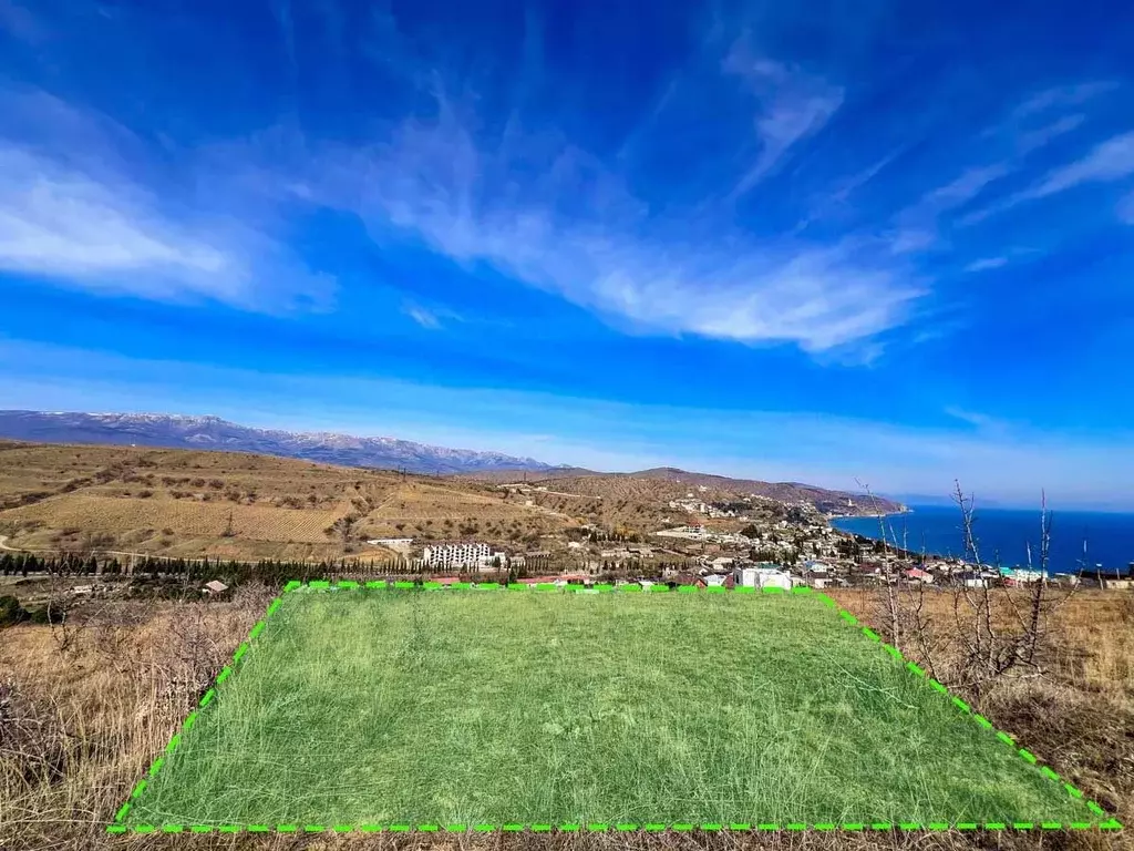 Участок в Крым, Алушта муниципальный округ, с. Солнечногорское ул. ... - Фото 2