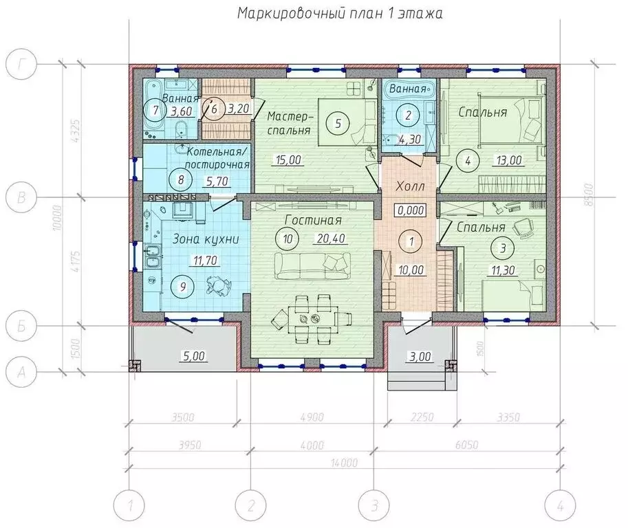 Дом в село Ямное, улица Летний лагерь (106 м) - Фото 1