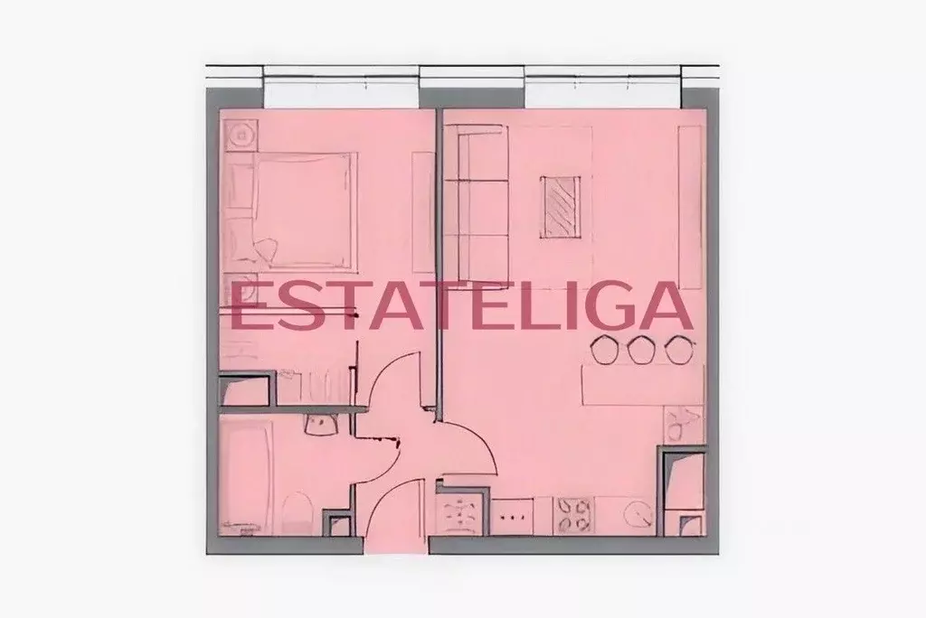 2-к кв. Москва Багратионовский проезд, 5Ак1 (45.0 м) - Фото 2