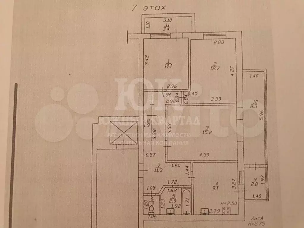3-к. квартира, 80 м, 7/9 эт. - Фото 0