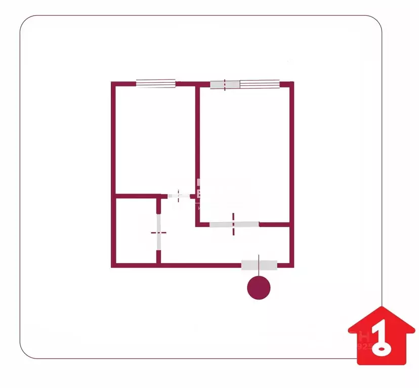 1-к кв. Омская область, Омск ул. 11-я Ремесленная, 25 (37.9 м) - Фото 2