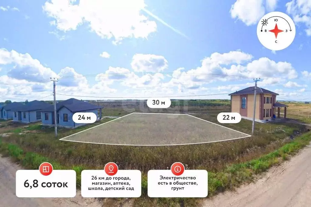 Участок в Тюменская область, Тюменский муниципальный округ, с. ... - Фото 1