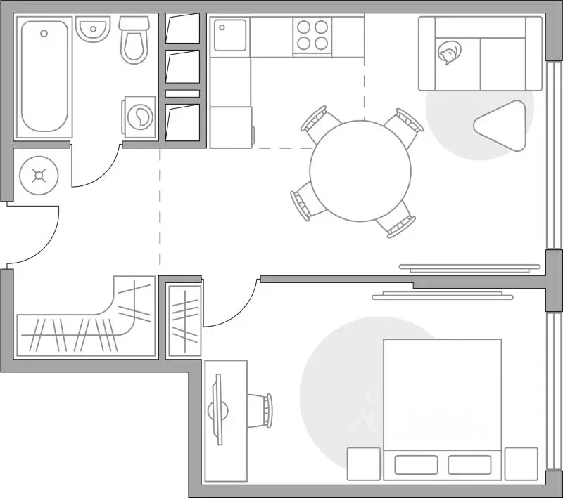 2-к кв. Московская область, Долгопрудный Гранитный мкр, Бригантина ... - Фото 1