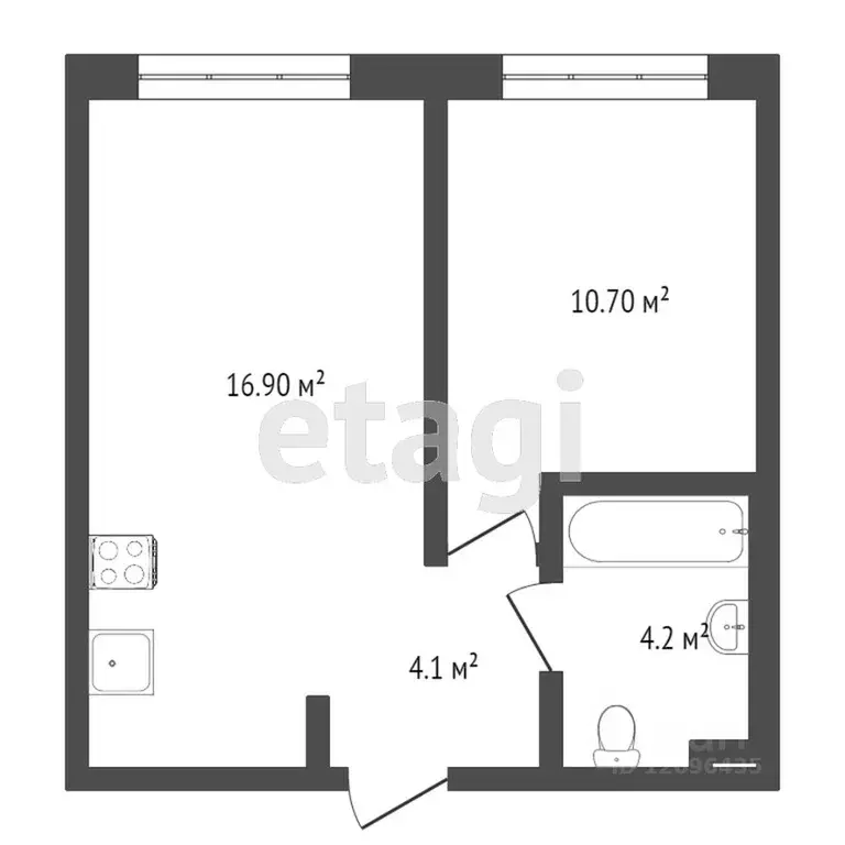 1-к кв. Москва Ясеневая ул., 12к5 (39.2 м) - Фото 1