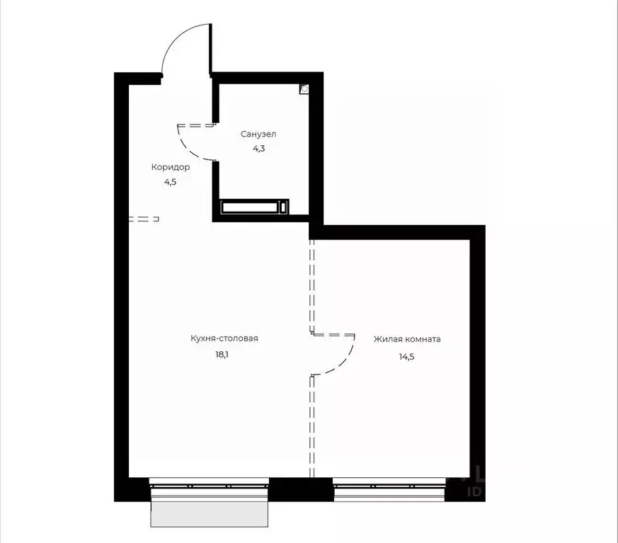 1-к кв. Пензенская область, Пенза Велларт Сити жилой комплекс (41.4 м) - Фото 1