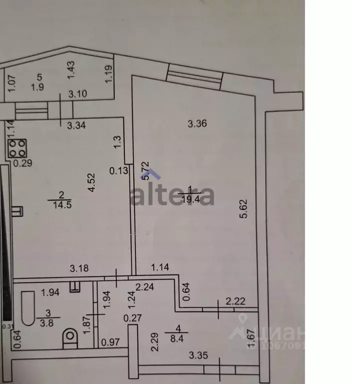 1-к кв. Татарстан, Казань ул. Максимова, 40 (48.0 м) - Фото 0