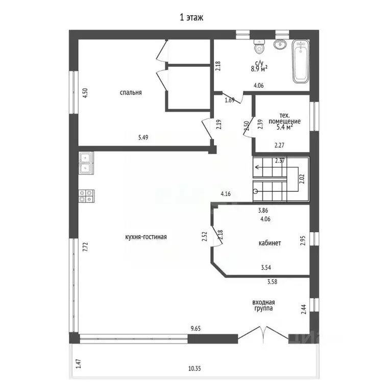 Дом в Севастополь с. Широкое, ул. Булгакова, 99 (270 м) - Фото 1