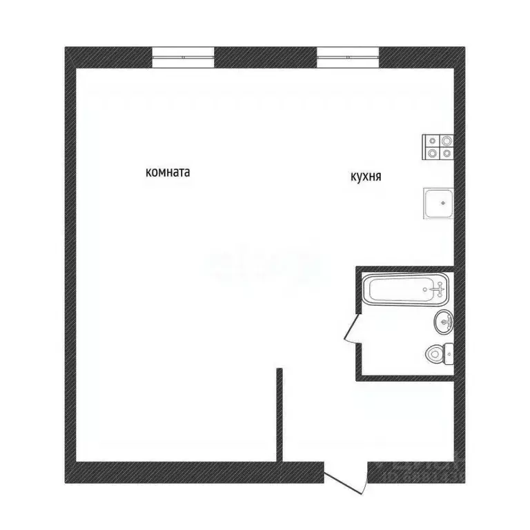 1-к кв. Ленинградская область, Кириши ул. Энергетиков, 19 (29.1 м) - Фото 2