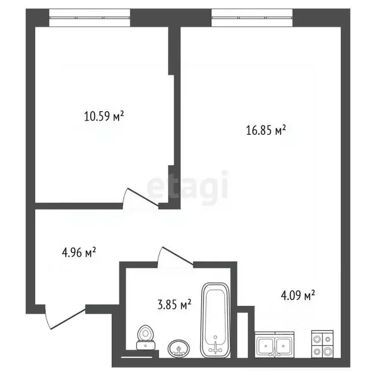 2-к кв. Москва Ленинградское ш., 229Ак2 (39.7 м) - Фото 1