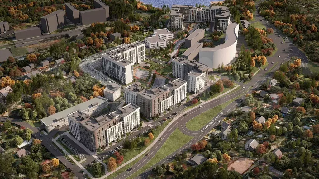 1-к. квартира, 43,6 м, 5/9 эт. - Фото 1