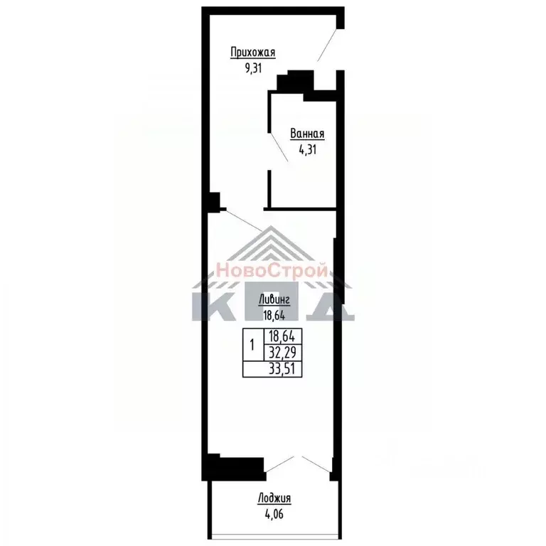 1-к кв. Омская область, Омск ул. Фрунзе (34.0 м) - Фото 1