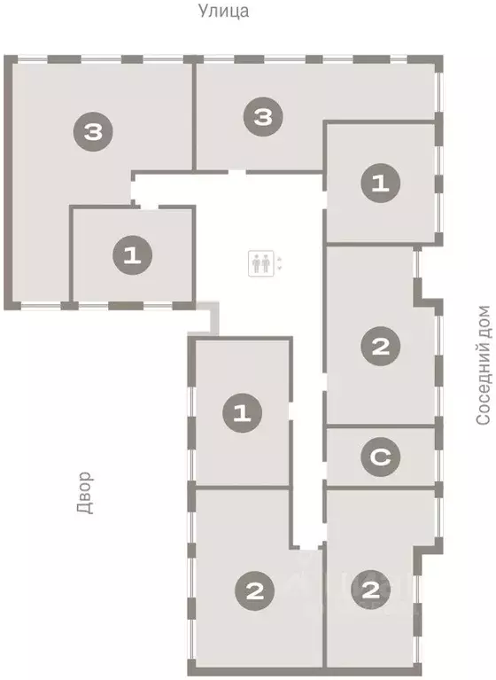 2-к кв. Омская область, Омск  (65.46 м) - Фото 2