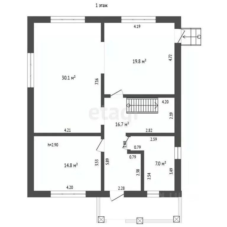 Дом в Татарстан, Набережные Челны ул. Каштановая, 7 (190 м) - Фото 2