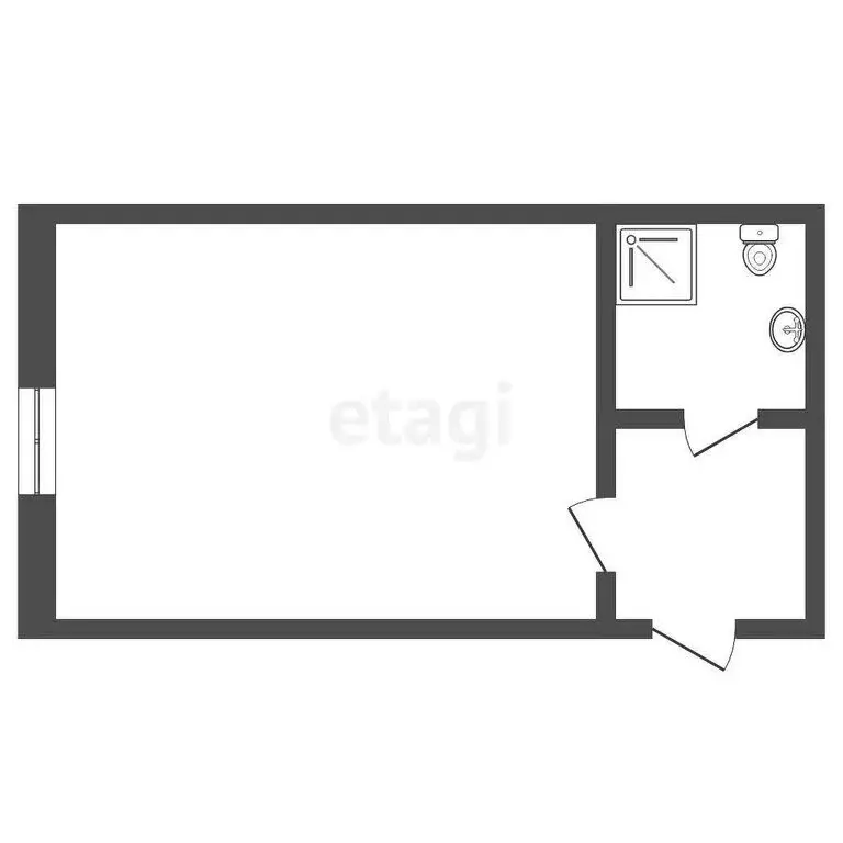 1к в -комнатной квартире (18.5 м) - Фото 1