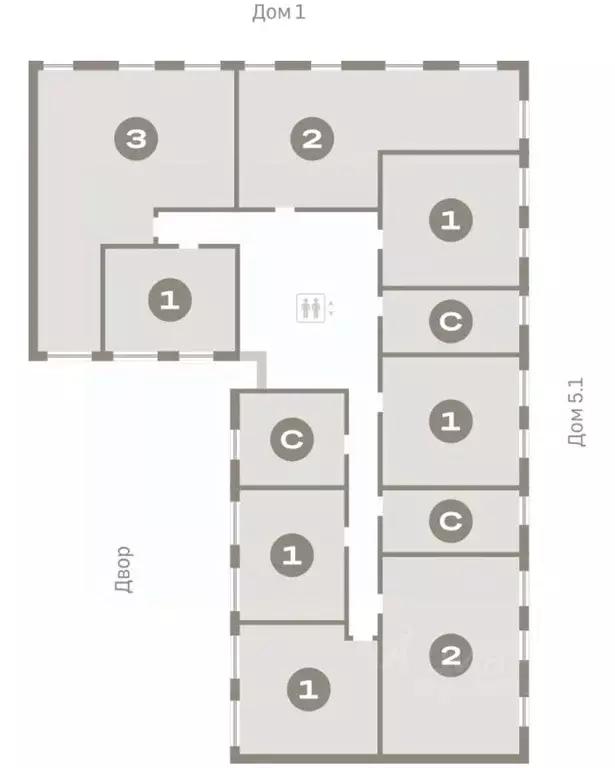 Студия Тюменская область, Тюмень Мысовская ул., 26к2 (23.83 м) - Фото 2