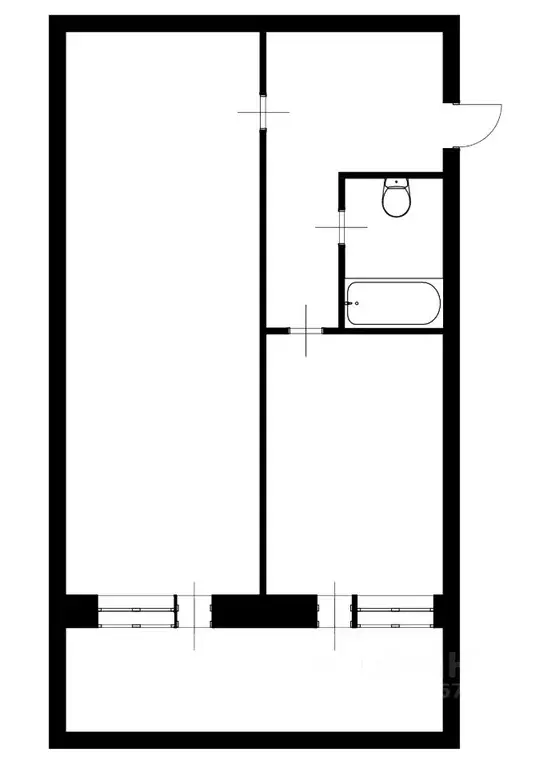 1-к кв. Башкортостан, Уфимский район, с. Булгаково ул. Дуговая, 4 ... - Фото 2