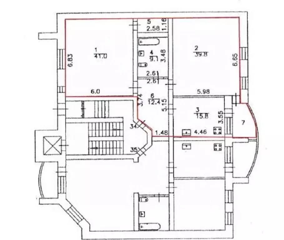 2-к кв. Тюменская область, Тюмень ул. Республики, 14 (121.1 м) - Фото 1