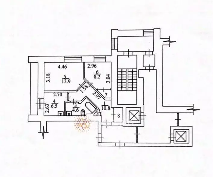 2-к кв. Новосибирская область, Новосибирск Линейная ул., 29/1 (46.0 м) - Фото 1