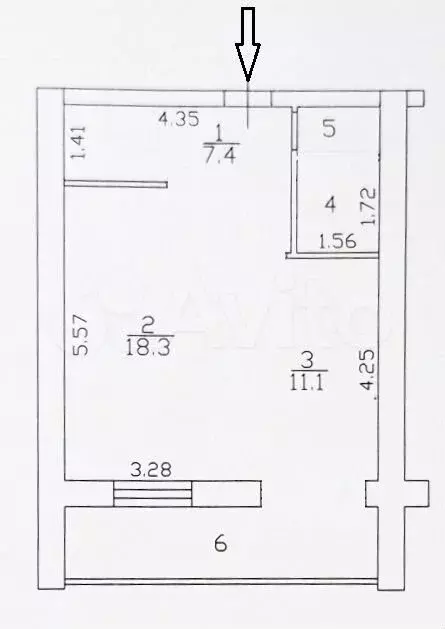 1-к. квартира, 49 м, 5/9 эт. - Фото 0