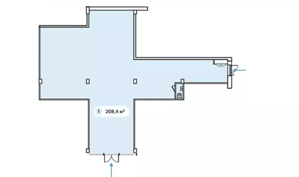 Торговая площадь в Москва Коровинское ш., 1АС2 (208 м) - Фото 1