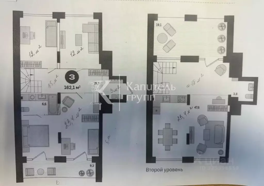4-к кв. Тюменская область, Тюмень Причальная ул., 5 (162.2 м) - Фото 2